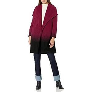 BB Dakota X Steve Madden NWT Women's Red Ombre My Way Coat Size XS